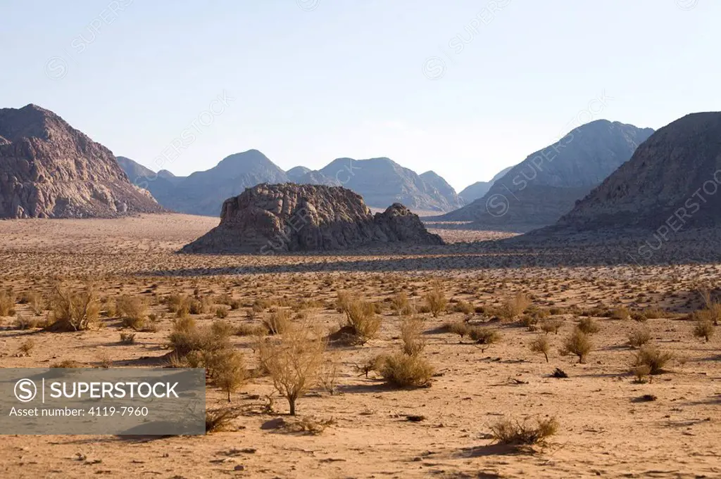 Photograph of the Jordanian desert