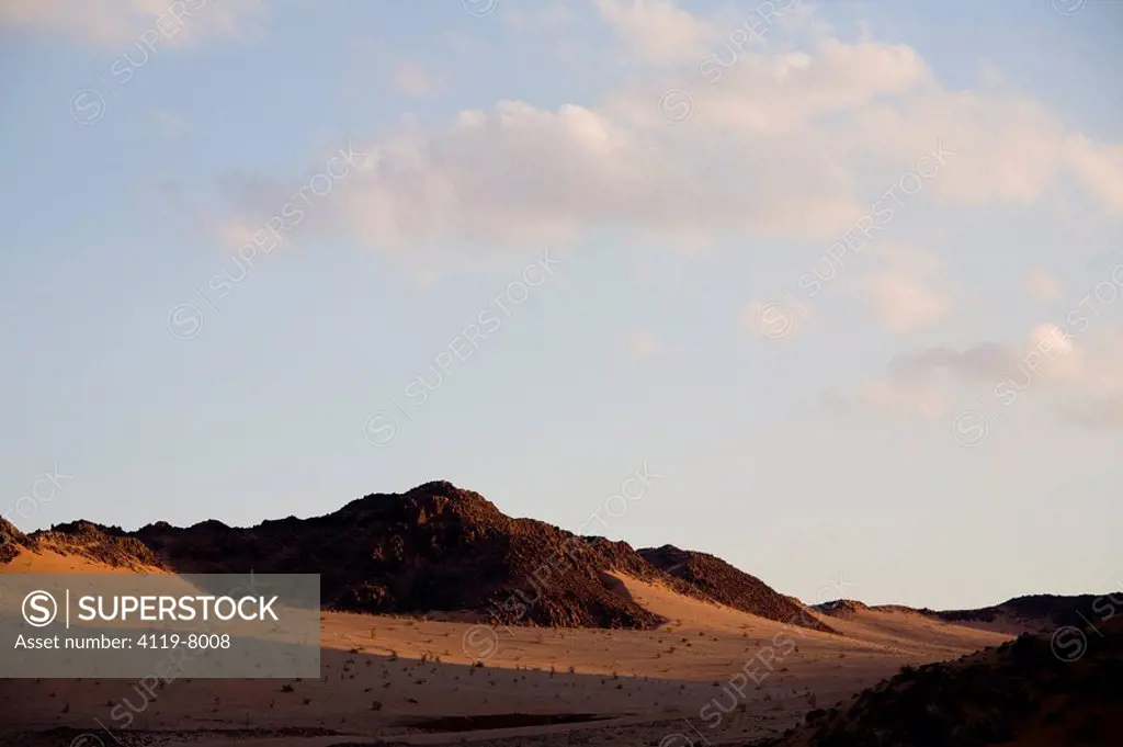 Photograph of the Jordanian desert