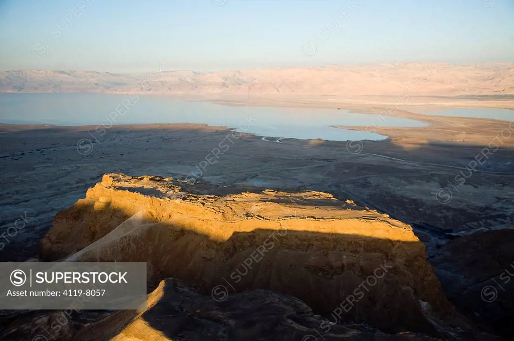 Aerial photograph of Masada