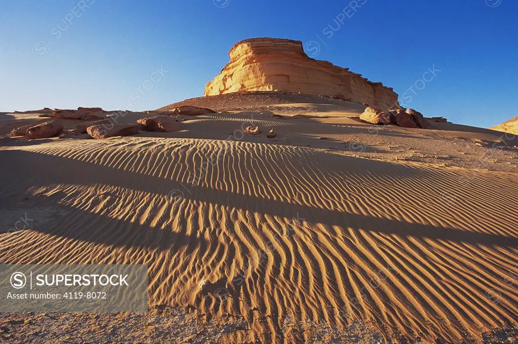 Photograph of the landscape of the Western Desert of Egypt