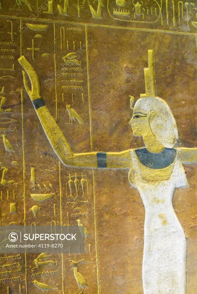 Photograph of an Egyptian hieroglyphics