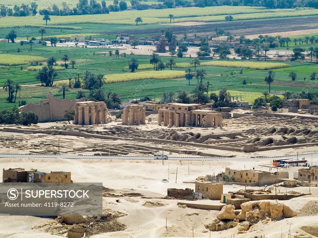 Photograph of an Egyptian temple in the western desert of Egypt