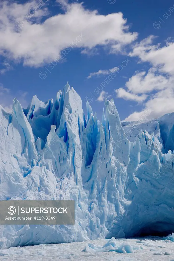 Photograph of the Glaciers of Perito Moreno in Patagonia Argentina