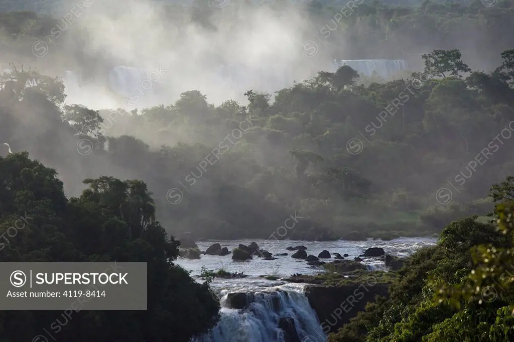 Photograph of the Iguacu Waterfalls in Argentina
