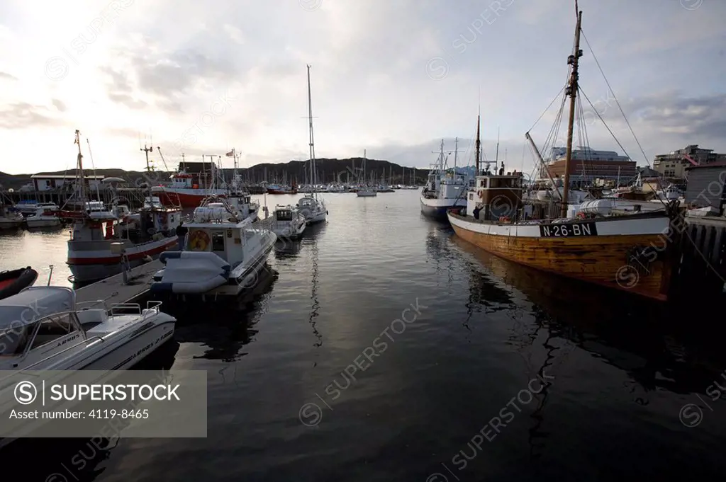 Photograph of a Norwegian sea port