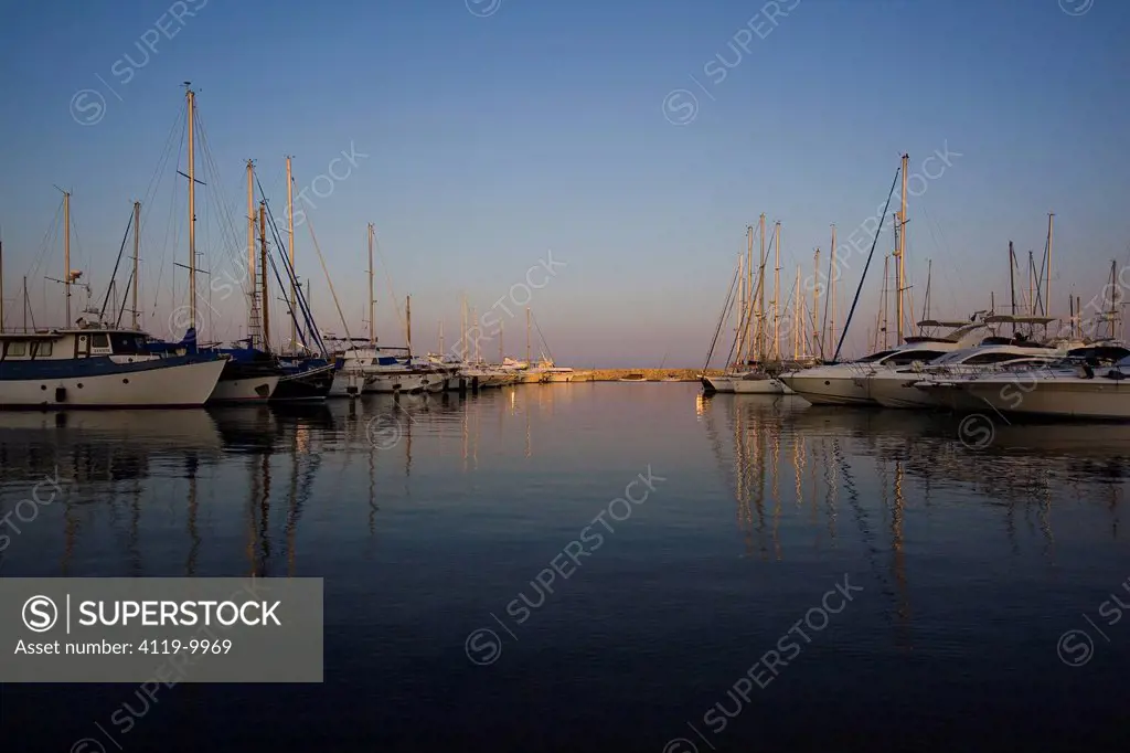 PHotograph of a marina in Cyprus