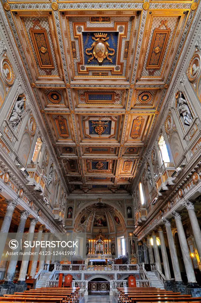 Italy, Lazio, Rome, S. Martino ai Monti, the basilica interiors