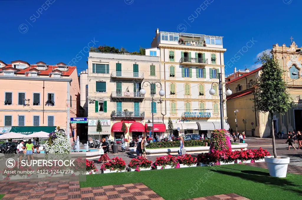 San Remo, historic district of harbour town on the Ligurian coast. Riviera di Ponente, Liguria