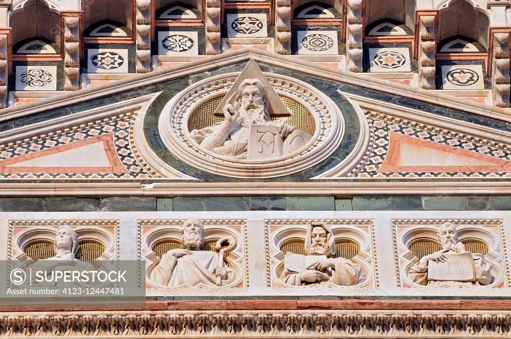 Details of Florence Cathedral, Florence, Italy