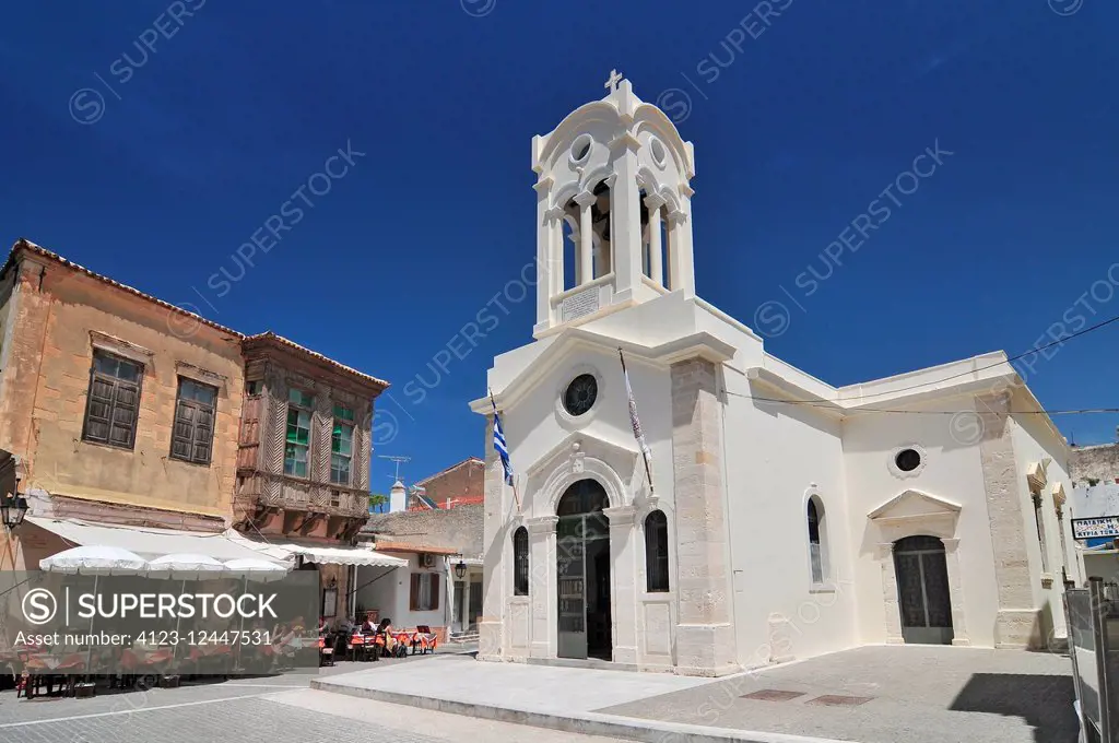 The Church of Our Lady of the Angels in the old town in Rethymnon, Crete, Greece.