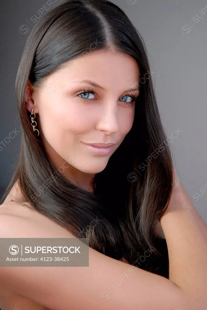 Young woman portrait with jewellery.