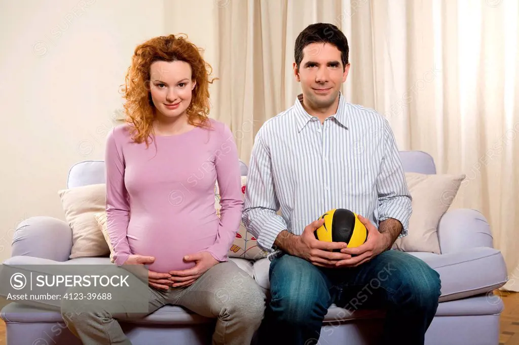Couple expecting a baby.