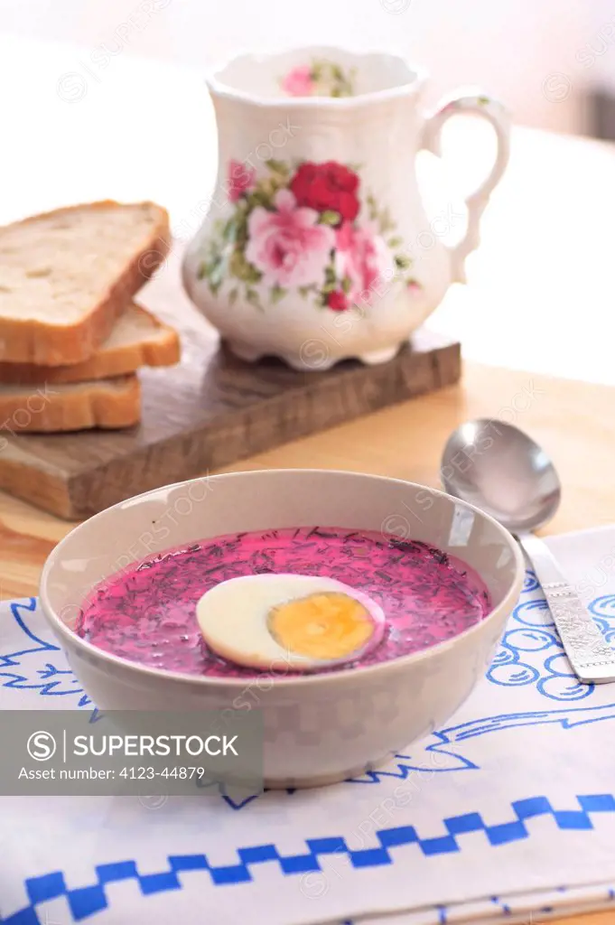 Chlodnik - cooled chard soup.