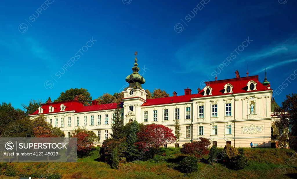 Poland, Silesian Province, Cieszyn. Palatial and park monastic complex, nowadays location of Hospital number 2.