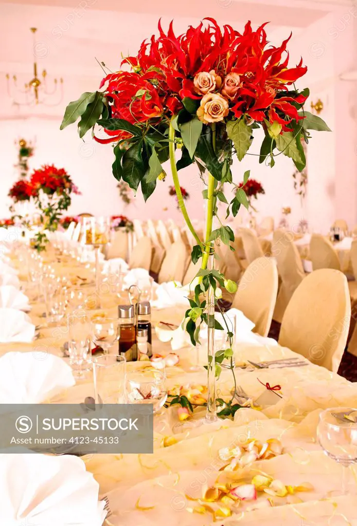 Flower decoration for party.
