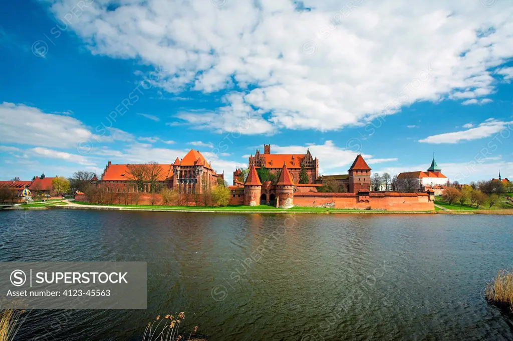 Poland, Pomerania Province, Malbork. Malbork Castle.
