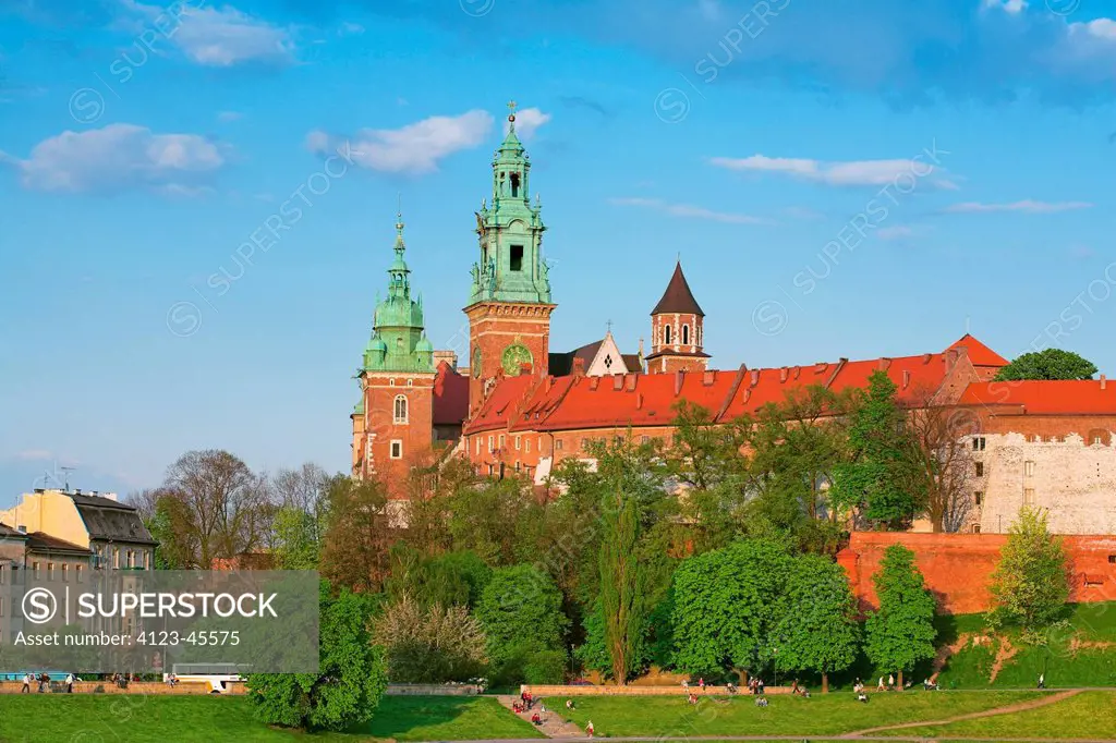 Poland, Malopolska Province, Krakow. Wawel Castle.