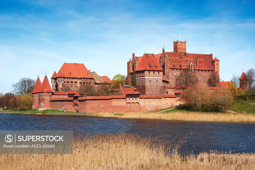 Poland, Pomerania Province, Malbork. Malbork Castle.