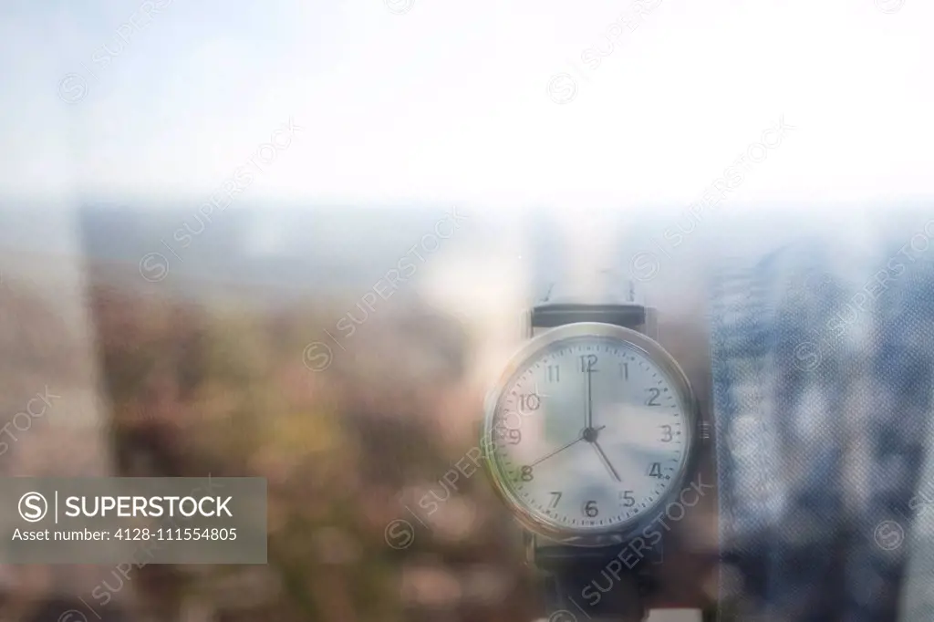 Looking at watch