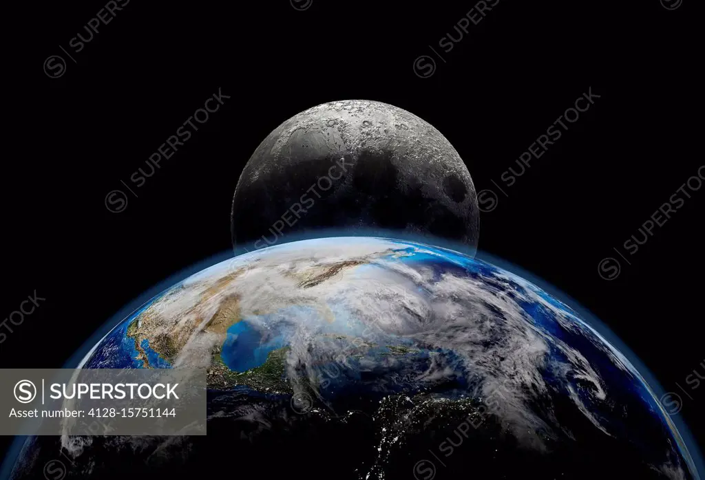 Earth and Moon, illustration