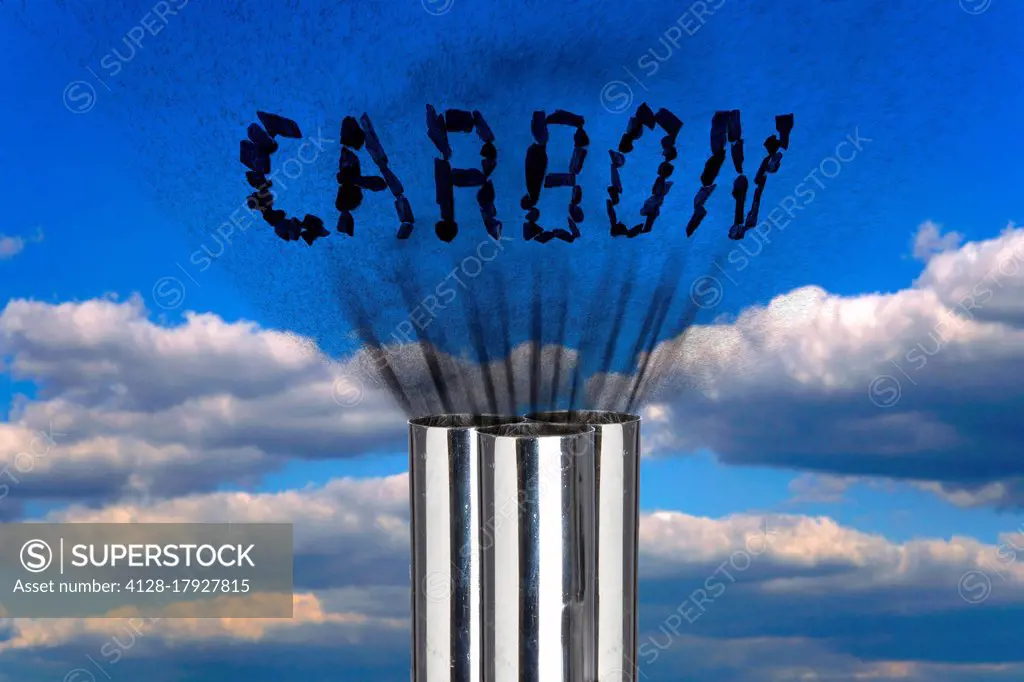Carbon dioxide removal, conceptual composite image