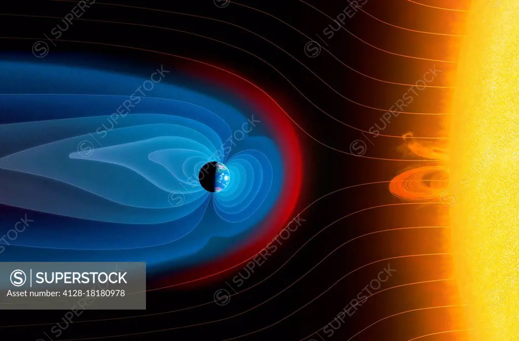 Earth's magnetosphere, illustration