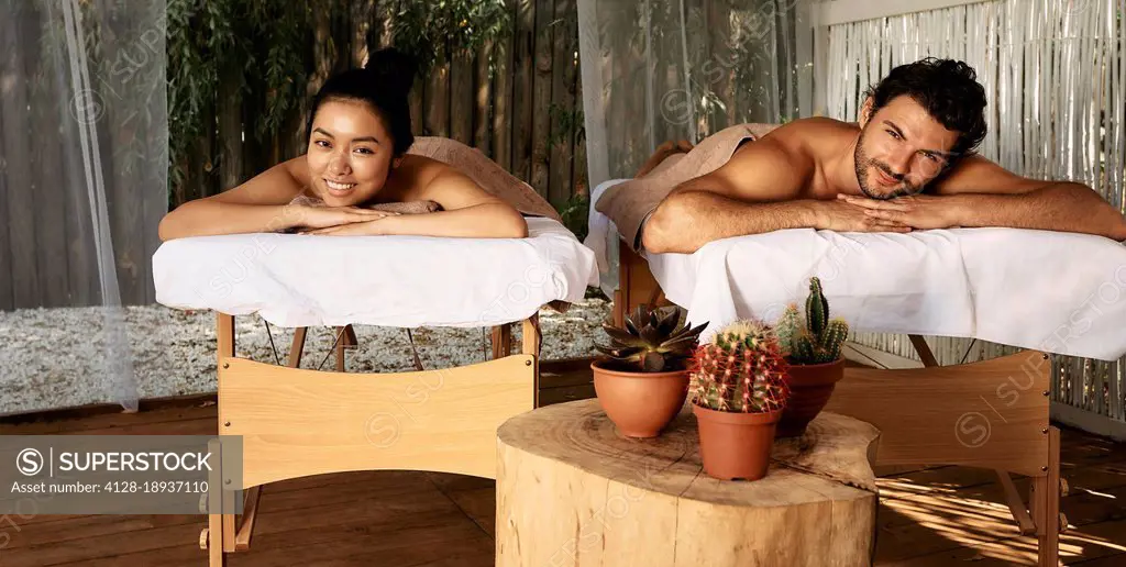 Massage and rest for couple