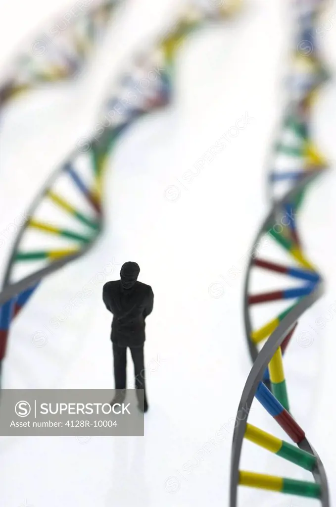 Human genome, conceptual image