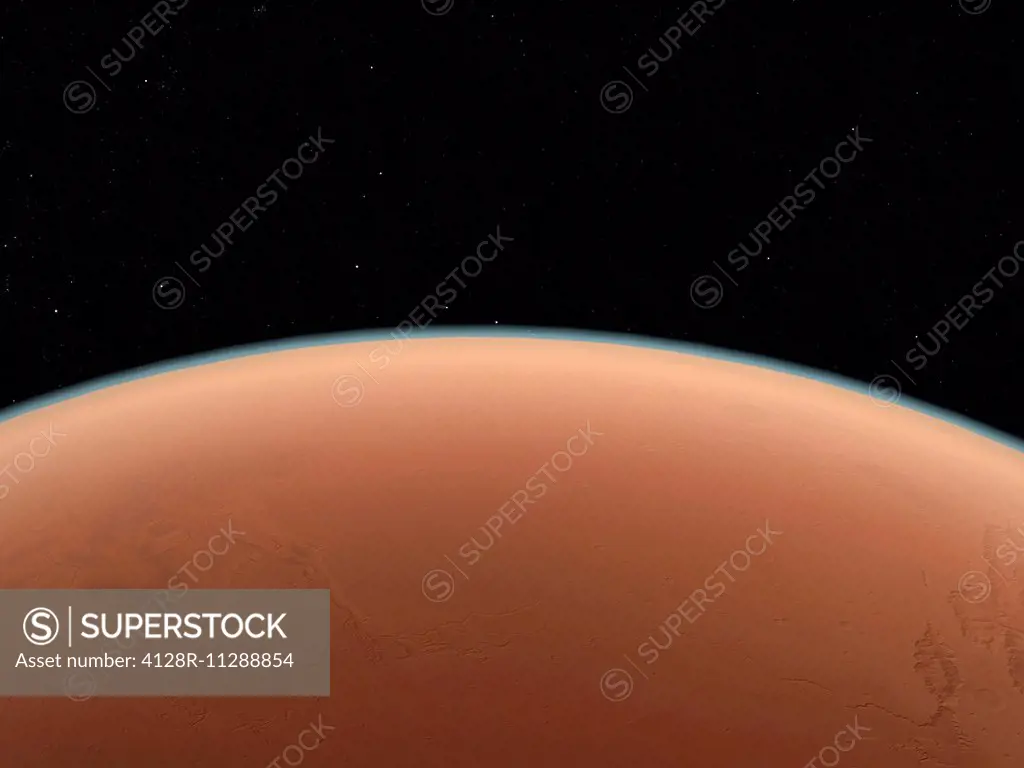 Mars, computer artwork.