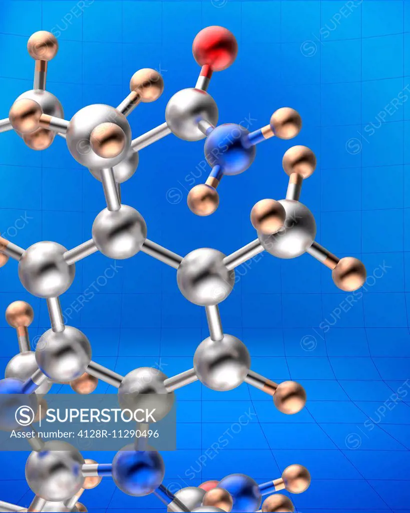 Generic molecule, computer artwork.