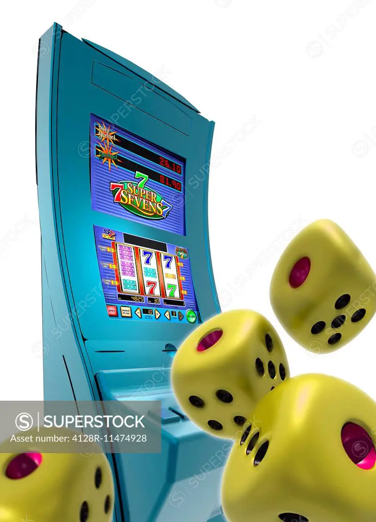 Gambling machine, computer artwork.