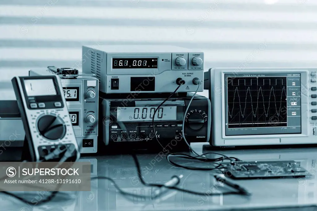Electronic measuring instruments.