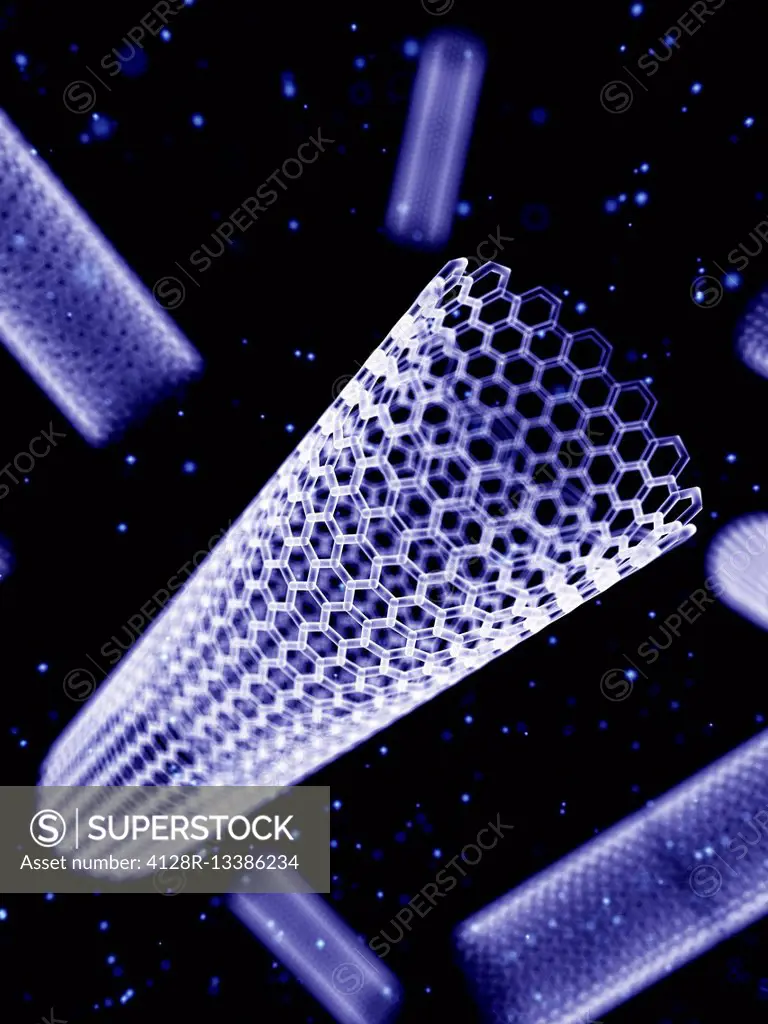 Nano tube, illustration.