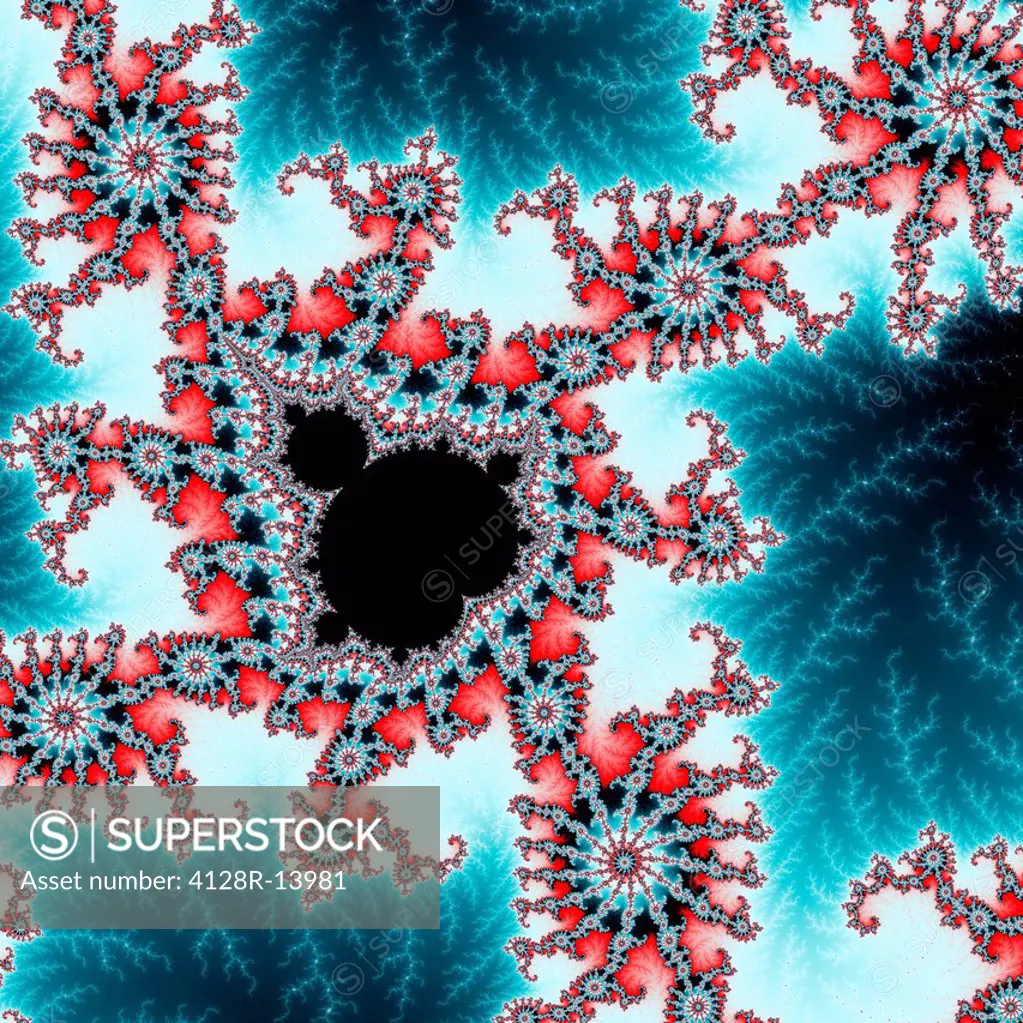 Mandelbrot fractal. Computer_generated image derived form a Mandelbrot Set.