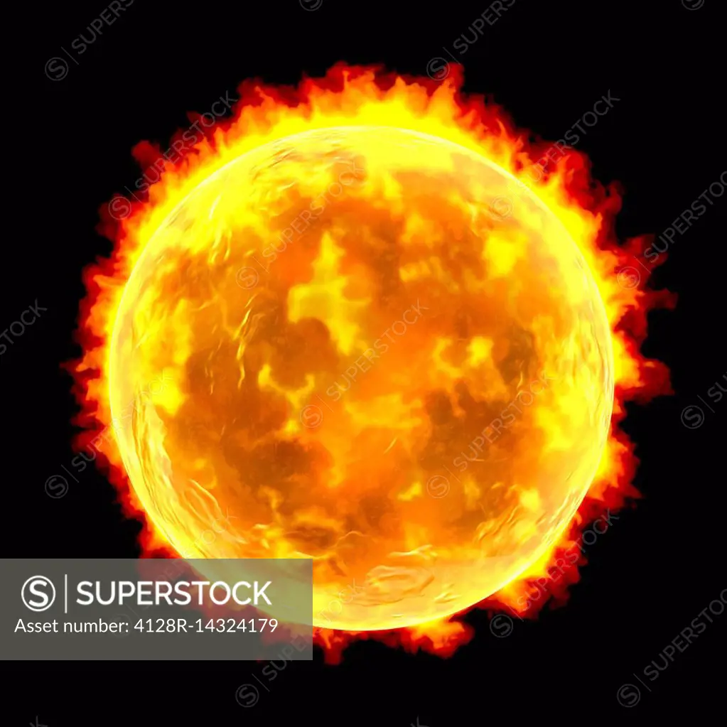 Solar activity, illustration