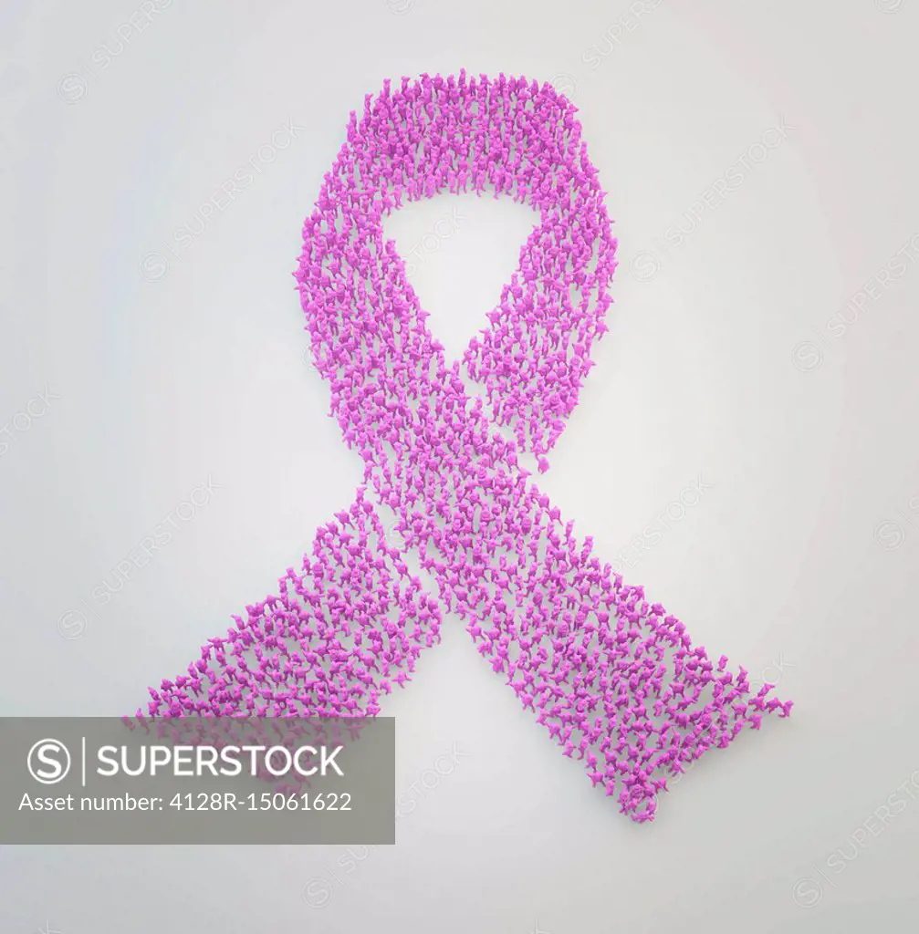 Cancer awareness ribbon, illustration