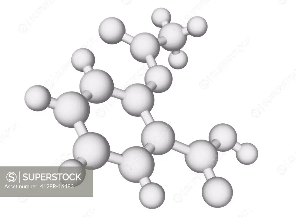 Aspirin, molecular model.