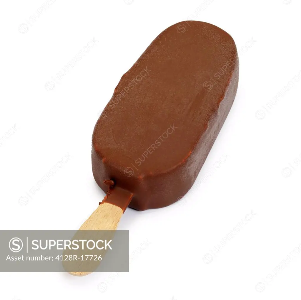 Chocolate covered ice cream.