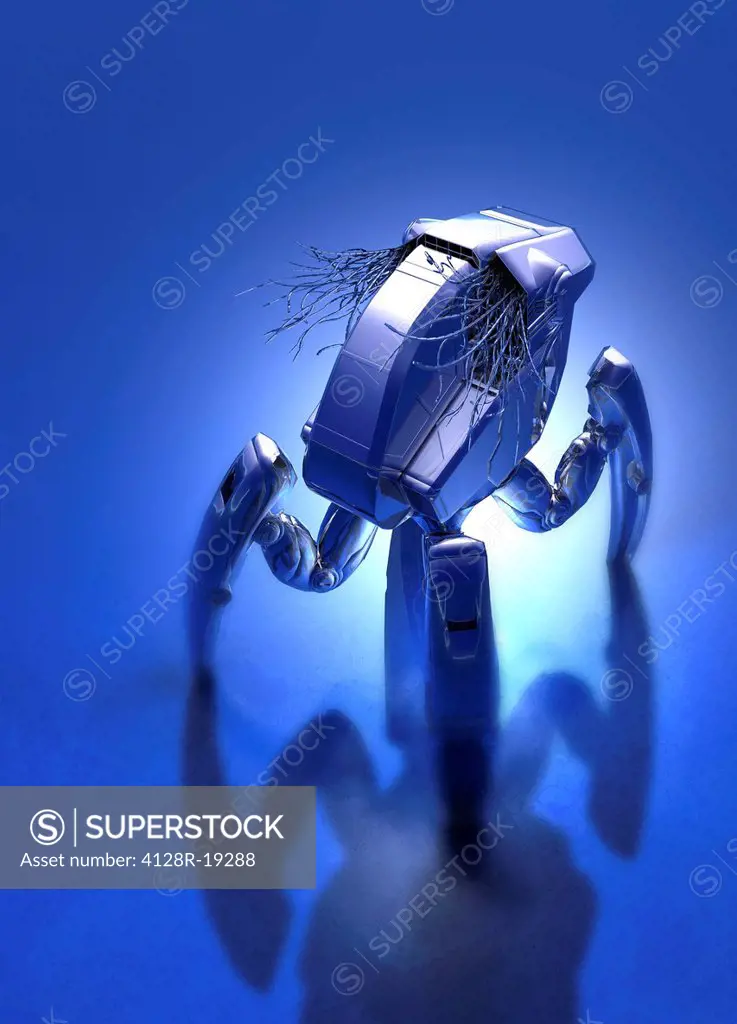 Microrobot, conceptual computer artwork.