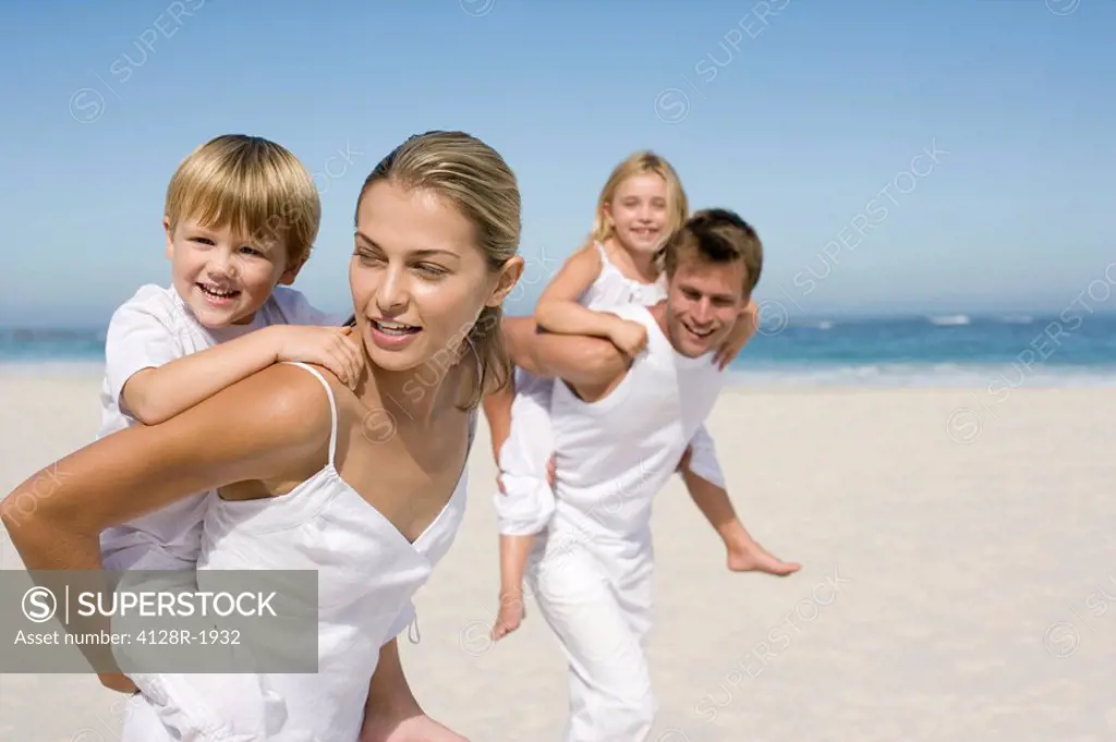 Family on holiday