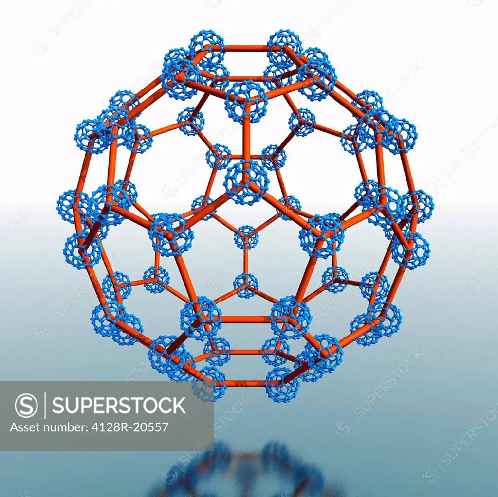 Super buckyball molecule, artwork