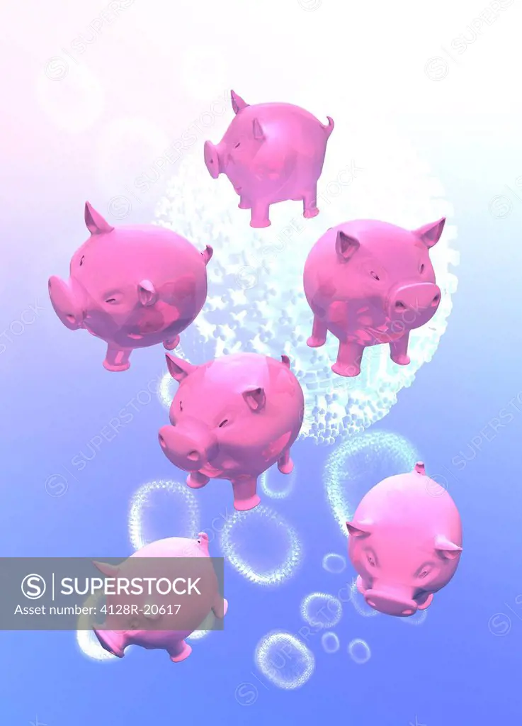 Swine flu, conceptual artwork