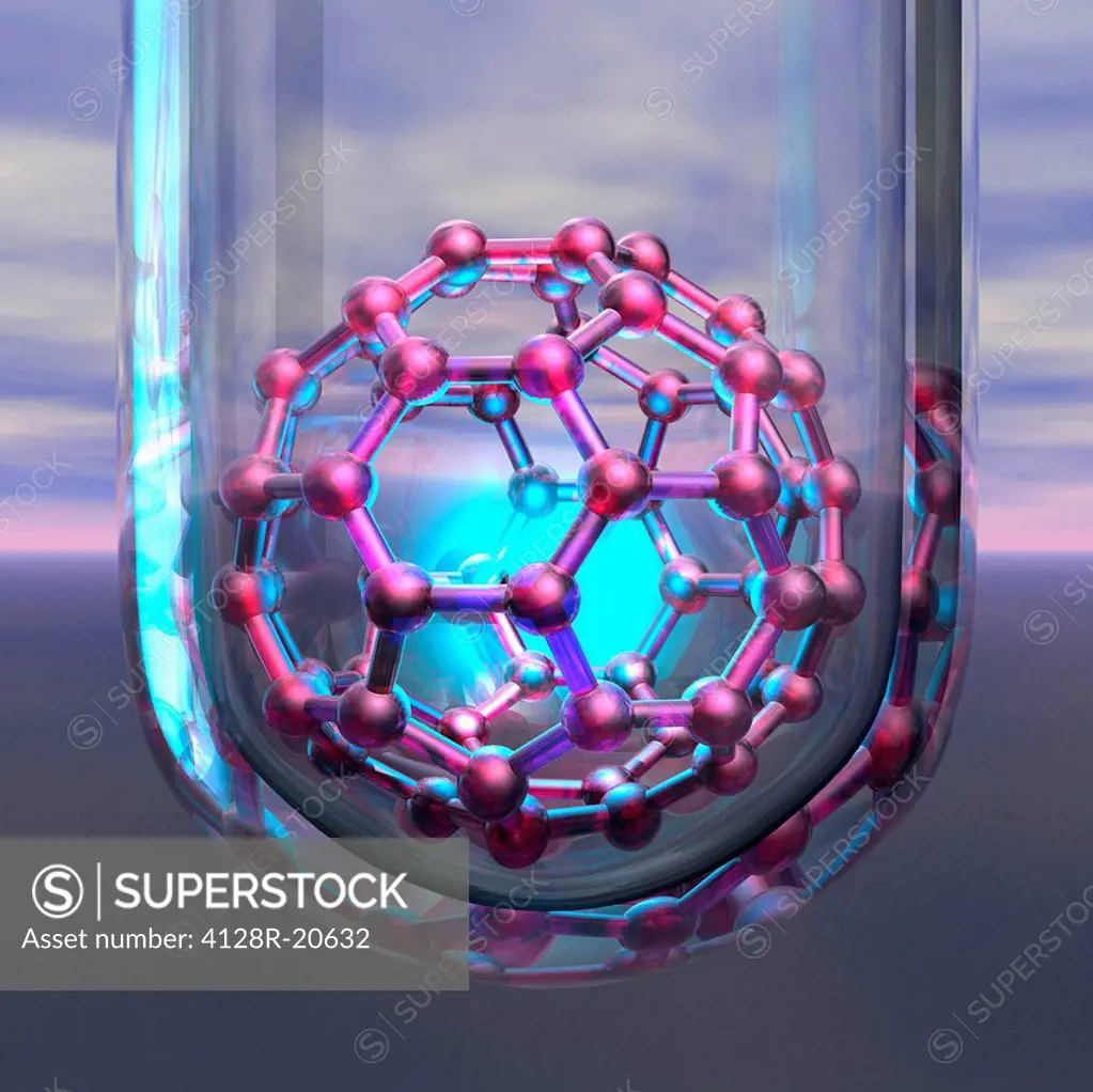 Nanotechnology research, conceptual image