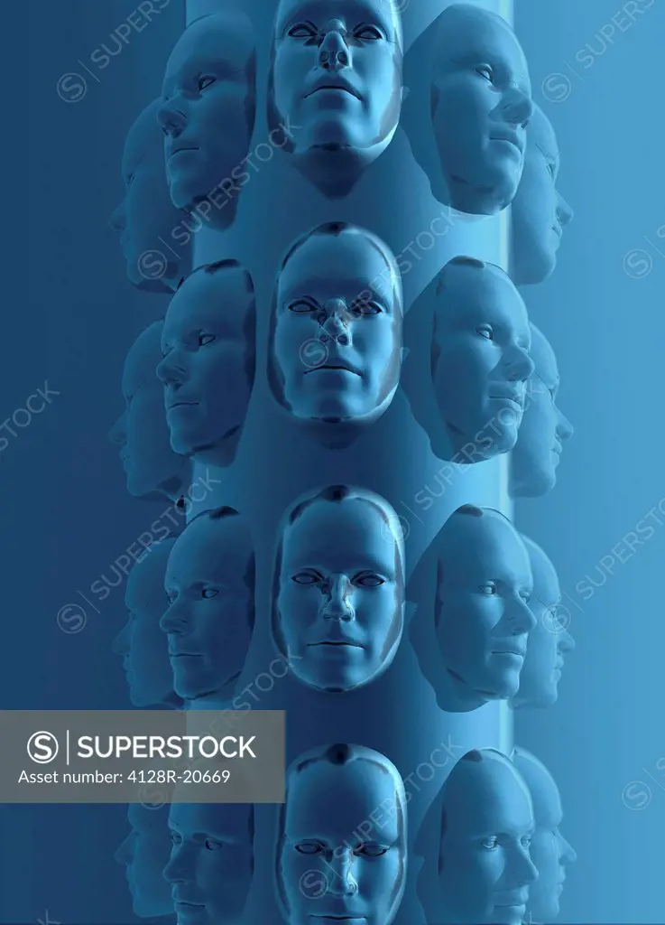 Human cloning, conceptual artwork