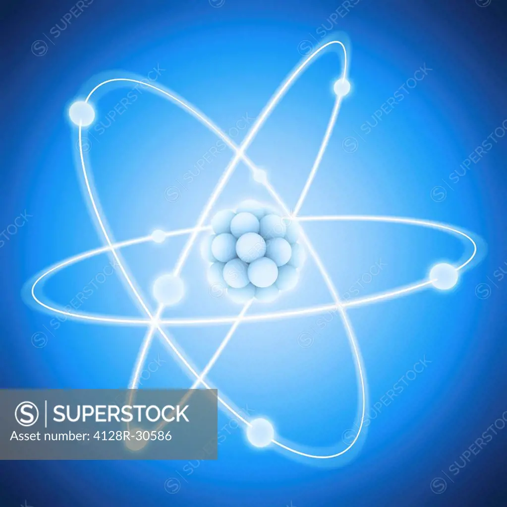 Atom. Schematic diagram of an atom.