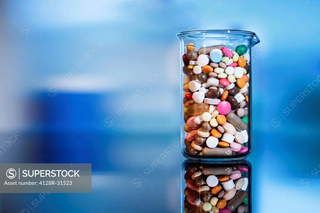 Pharmaceutical research, conceptual image.