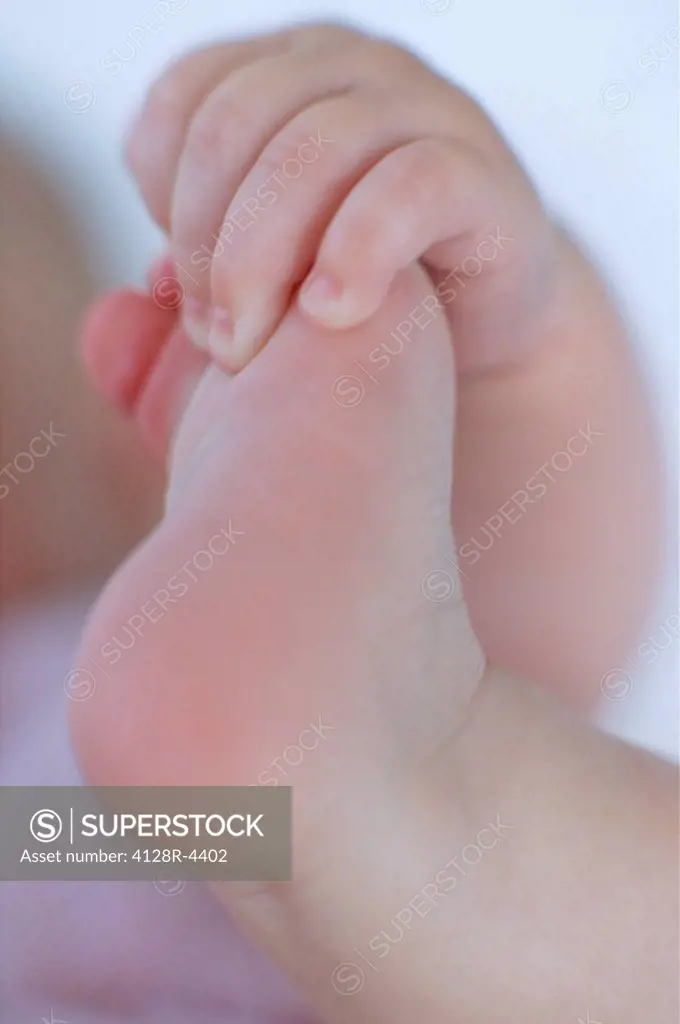Baby´s foot and hand