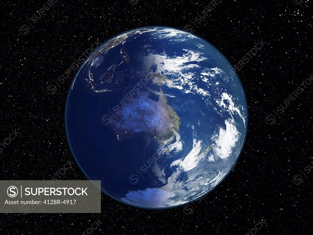 Australia, night_day satellite image