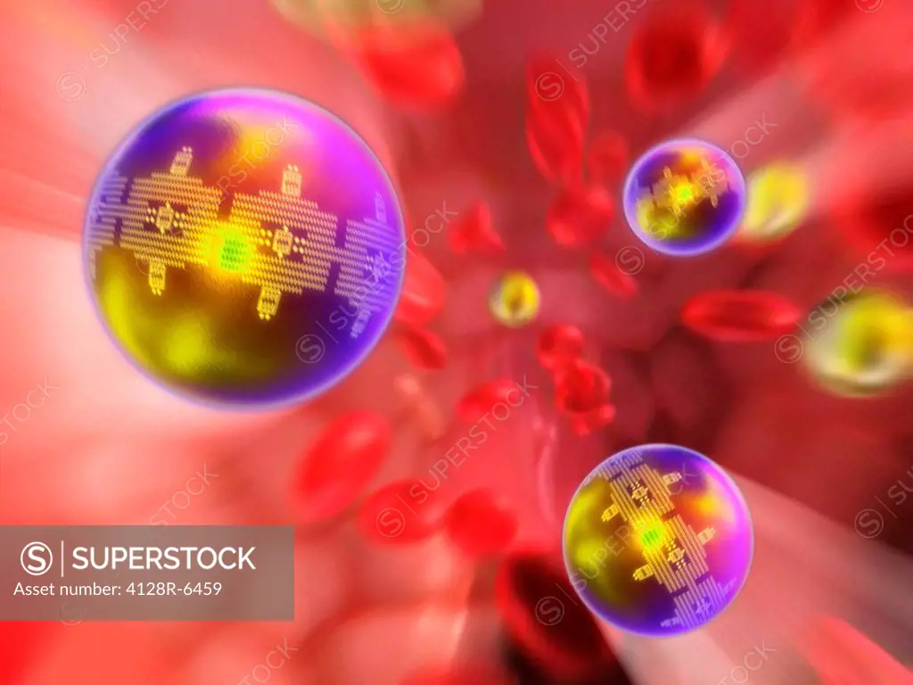 Nano particles in the blood, artwork