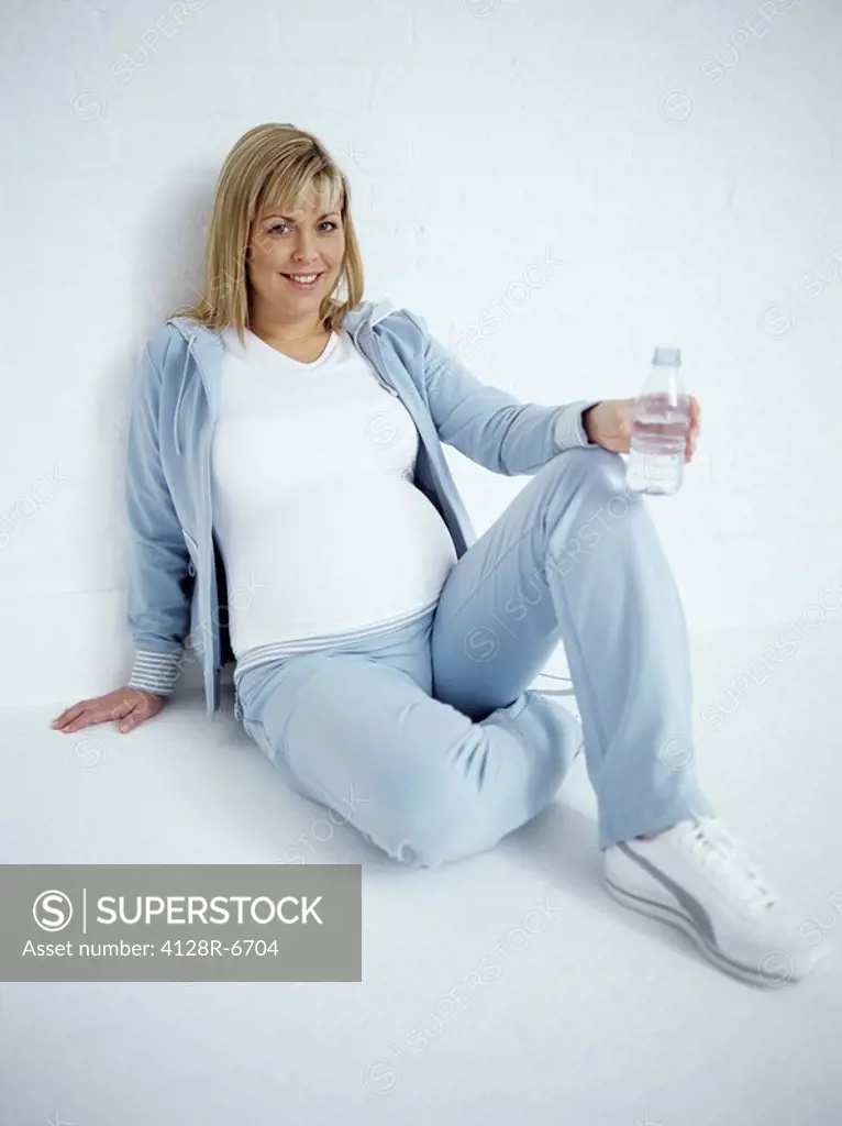 Pregnant woman after exercise